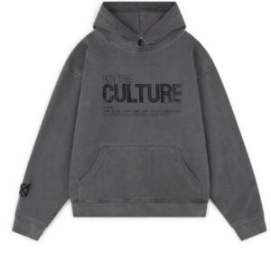For The Culture Crystal Hoodie Charcoal Grey