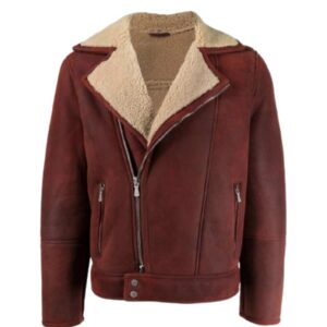 Mens-Shearling-Burgundy-Leather-Jacket