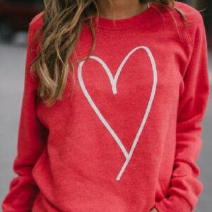 Valentine’s Special Red Heart Sweatshirt