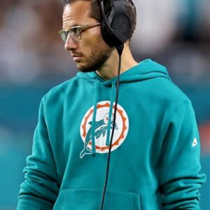 Miami Dolphins Mike McDaniel Sideline Club Pullover Hoodie