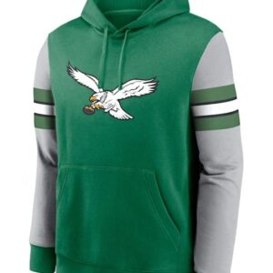 Philadelphia Eagles Green and Grey Club Pullover Hoodie