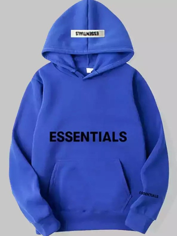Essentials Blue Hoodie: Effortless Cool with a Blue Hue