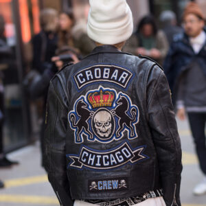 Crobar Chicago Crew Black Leather Jacket