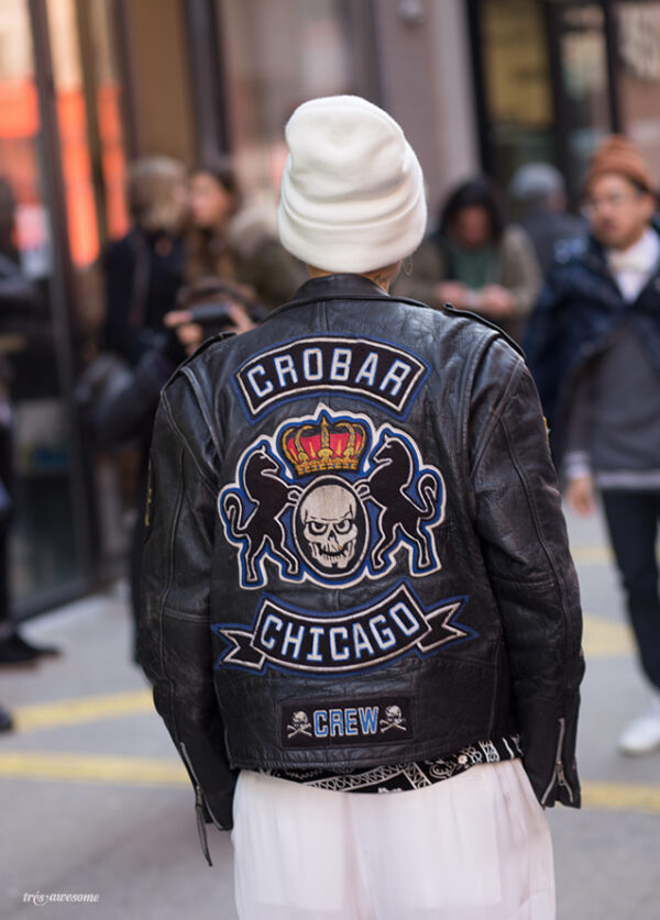 Crobar Chicago Crew Black Leather Jacket