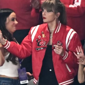 Taylor-Swift-Chiefs-Red-Bomber-Jacket-Erin-Andrews