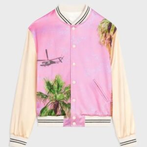 "Get the iconic look of The Voice Season 25 with John Legend's Pink Satin Bomber Jacket