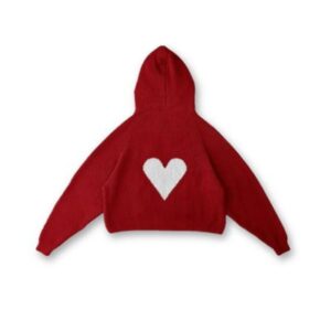 Vwoolo Hoodie Heart Knit