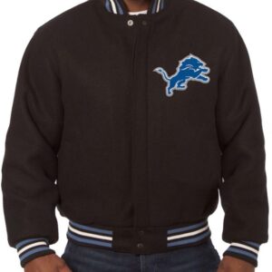 Detroit Lions Embroidered Wool Jacket