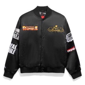 Royal Rumble Quilted Satin Jacket